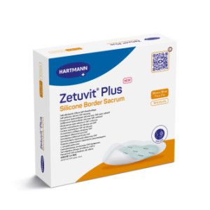 ZETUVIT Plus Silicone Border Sacrum 18x18 cm